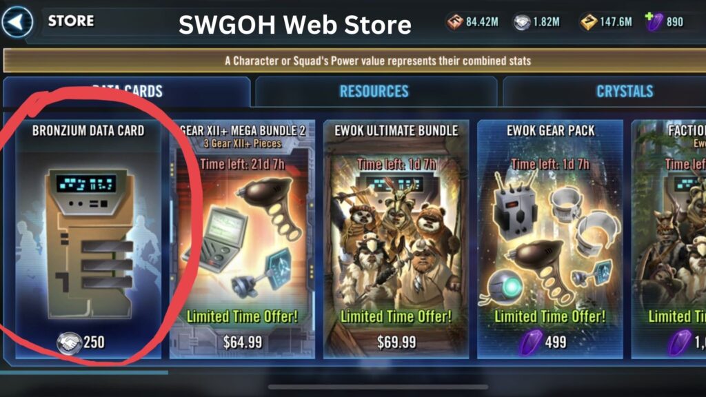 swgoh web store